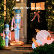 Light Up the Holidays. Pink Oversized Inflatable Christmas Ornaments - Indoor / Outdoor